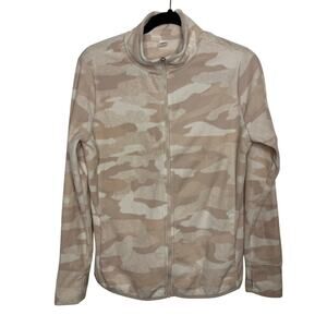 Old Navy Active Pink Camo Fleece Zip Up Jacket Size Medium